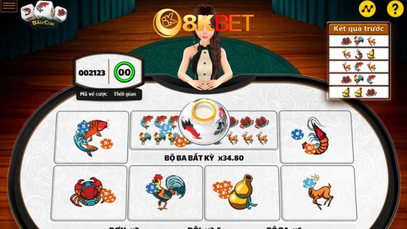 Giới thiệu tựa game bầu cua tôm cá tại nền tảng 8kbet