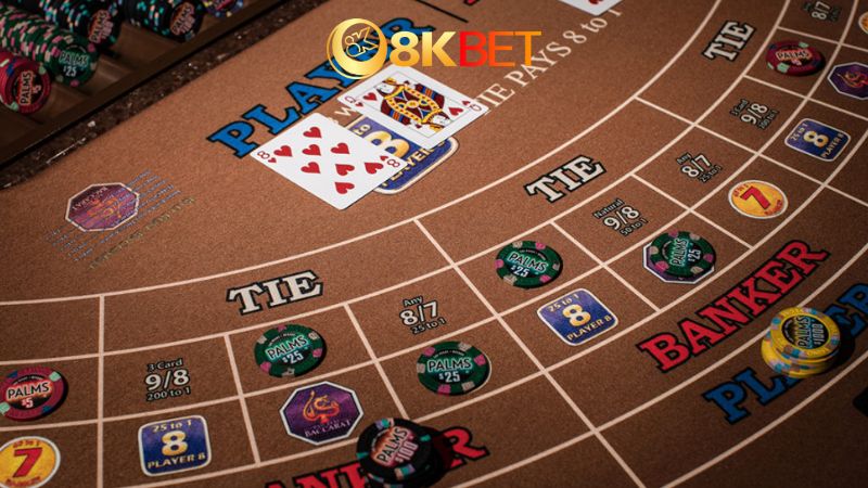 Tips chơi bài Baccarat tại 8Kbet an toàn và cơ hội chiến thắng cao