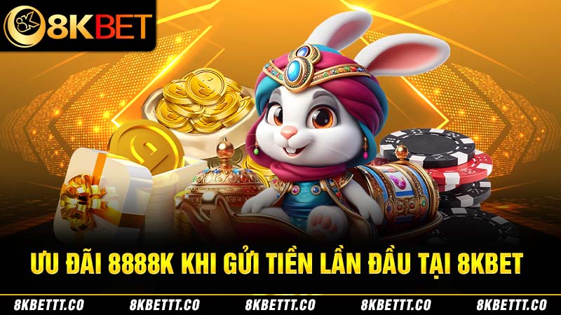 Khuyến mãi 8KBET đến 8888K cho lần nạp tiền đầu tiên